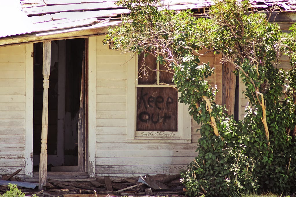 Abandoned Sears and Roebuck house in Estancia, New Mexico.