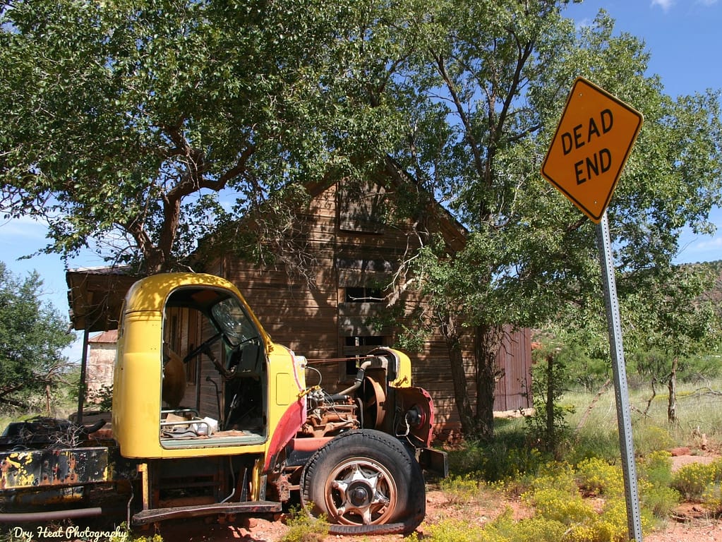Nowhere else to go in Cuervo, New Mexico