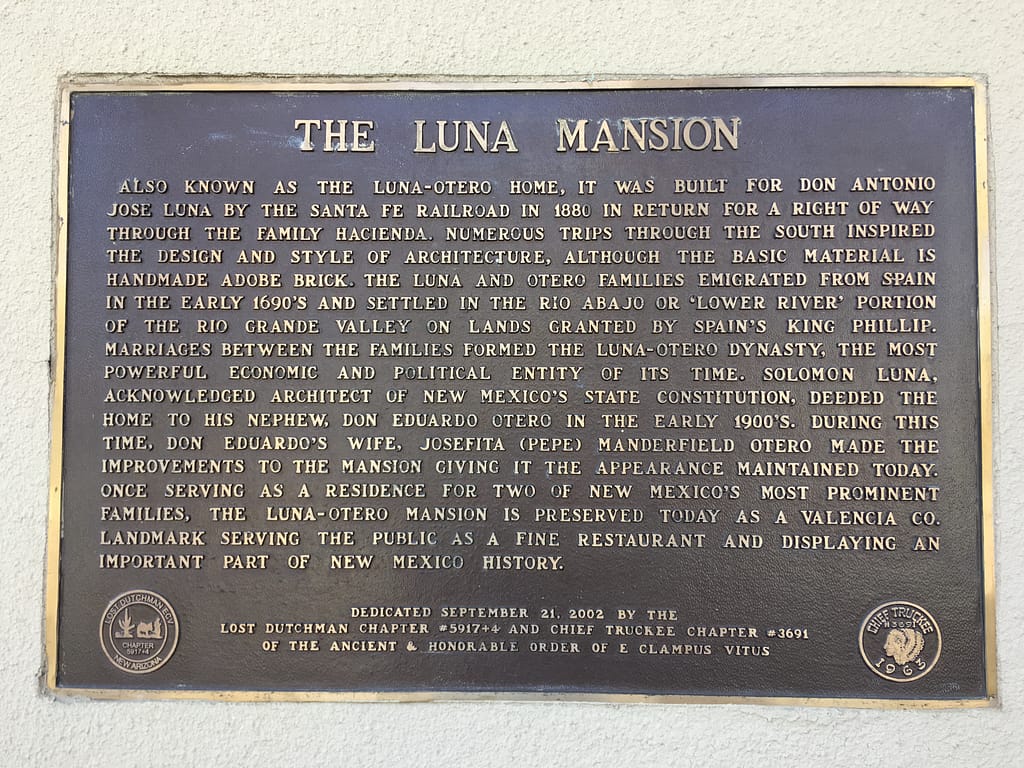 The Luna Mansion in Los Lunas, New Mexico.