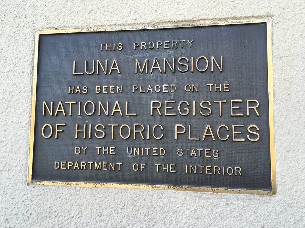 Once a private residence, the Luna Mansion is now a restaurant and event venue on the National Register of Historic Places.