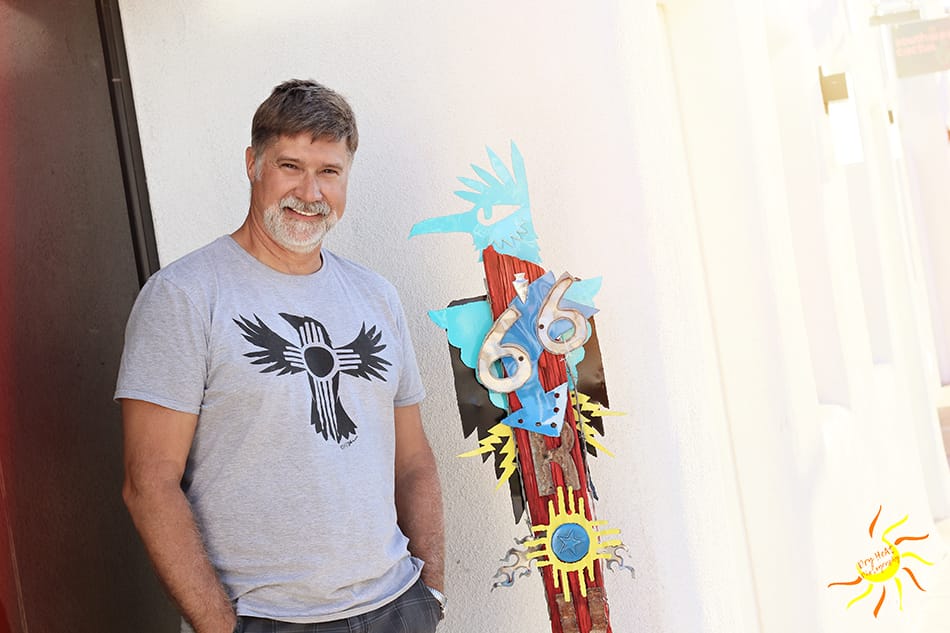 Once known as "America's Drawing Cowboy", artist Darryl Willison now specializes in sculpture made from recycled steel.